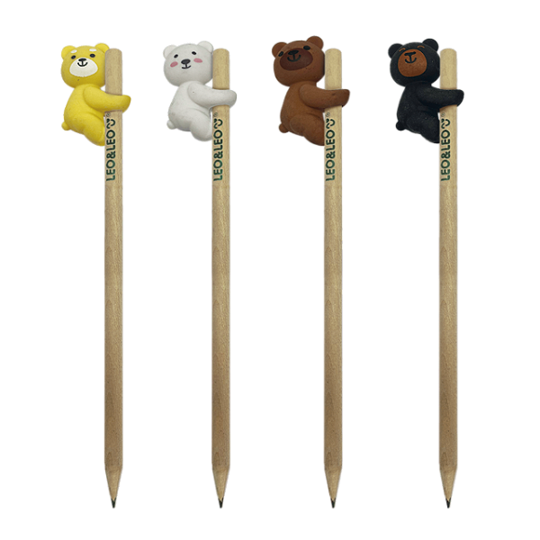 Lápis com Borracha Ursinhos