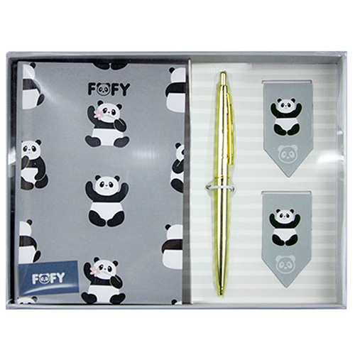 Kit Diário Pandas • 4 Itens