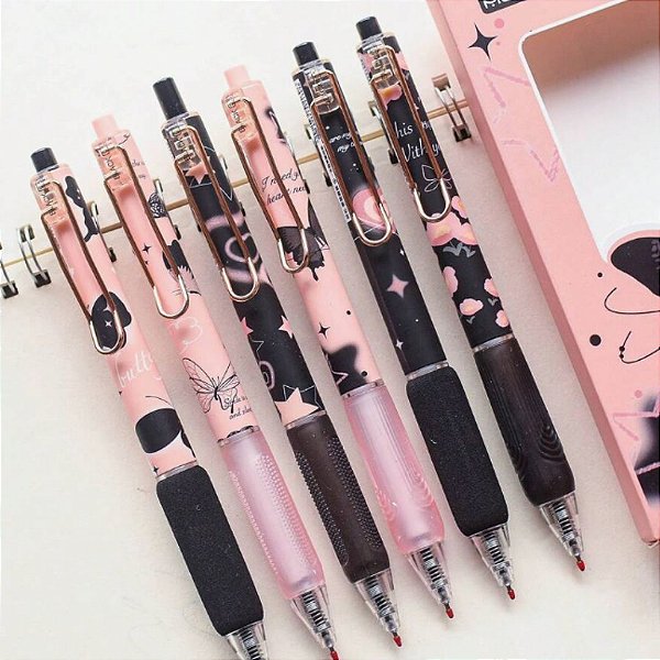 Caneta Gel Clic Premium Borboleta 0.5mm