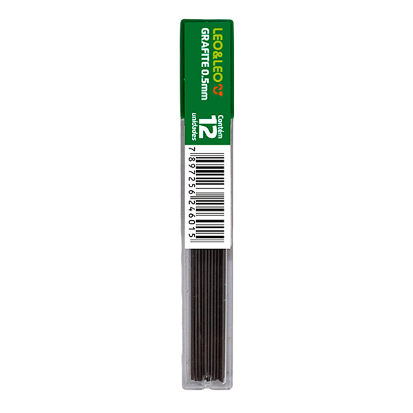 Grafite HB 0.5mm • Tubo com 12 unid.