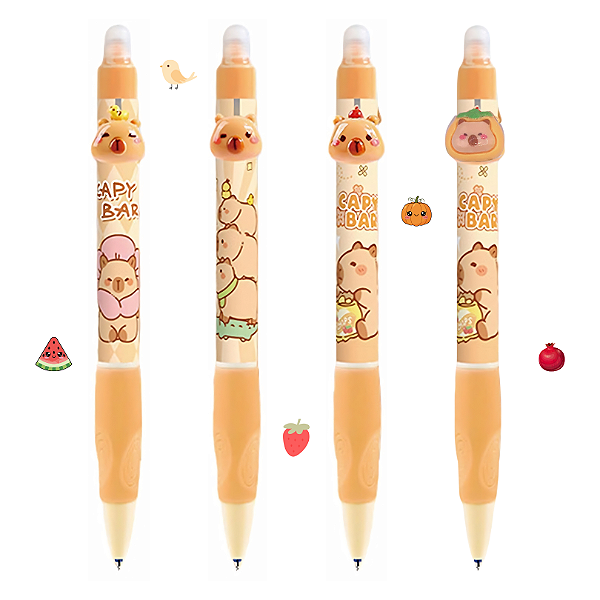 Caneta Clic Gel Apagável Capivara 0.5mm