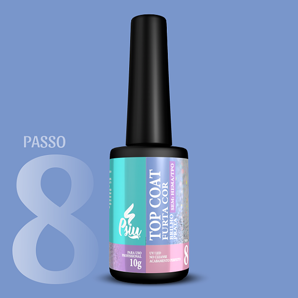 Psiu - Top Coat Glitter Furta Cor Prata 10g