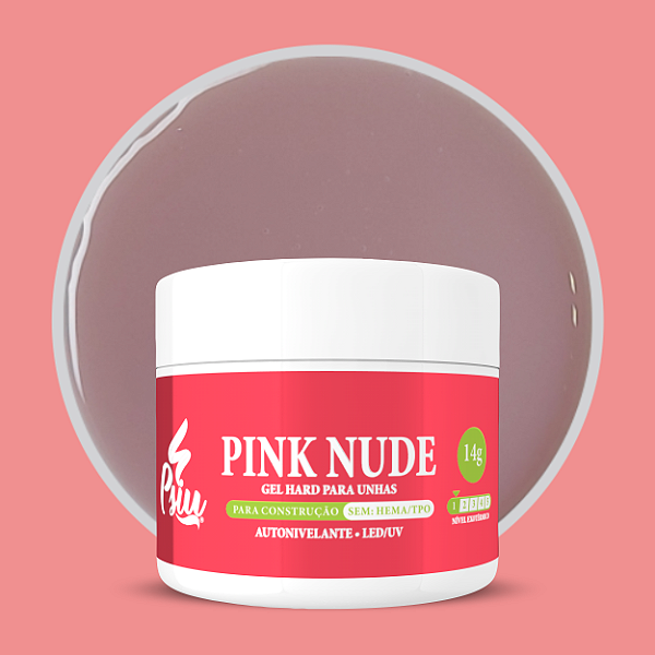 Psiu - Gel Hard Pink Nude 14g