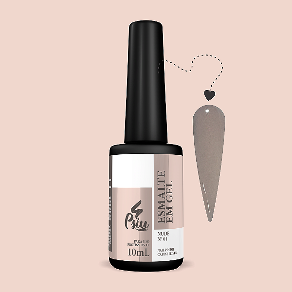 Psiu - Esmalte em Gel Led/UV 01 Nude 10ml