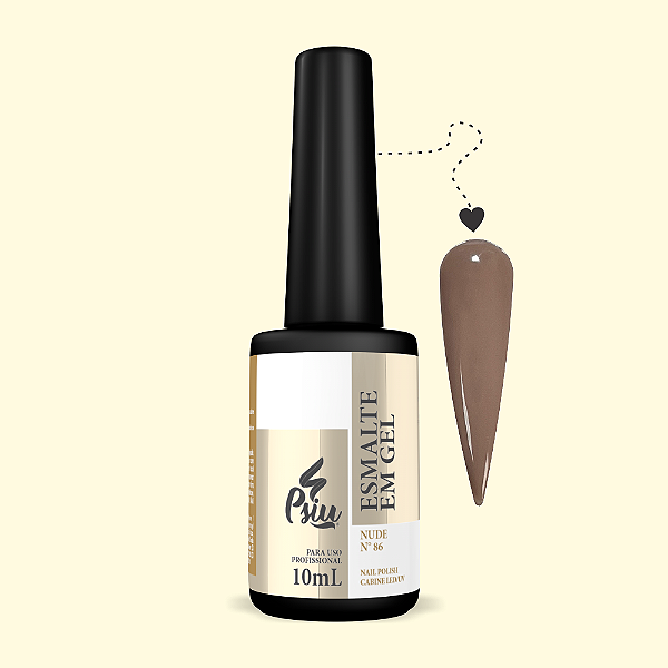 Psiu - Esmalte em Gel Led/UV 86 Nude 10ml