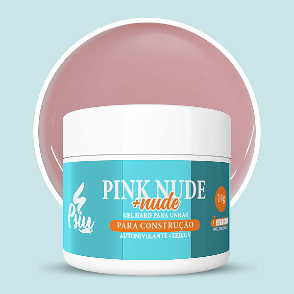 Psiu - Gel Hard Pink Nude + Nude 14g