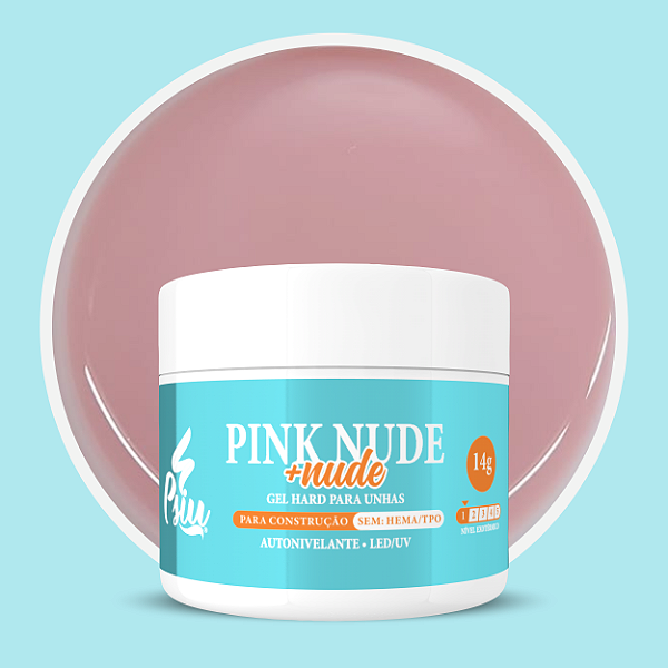 Psiu - Gel Hard Pink Nude + Nude 14g