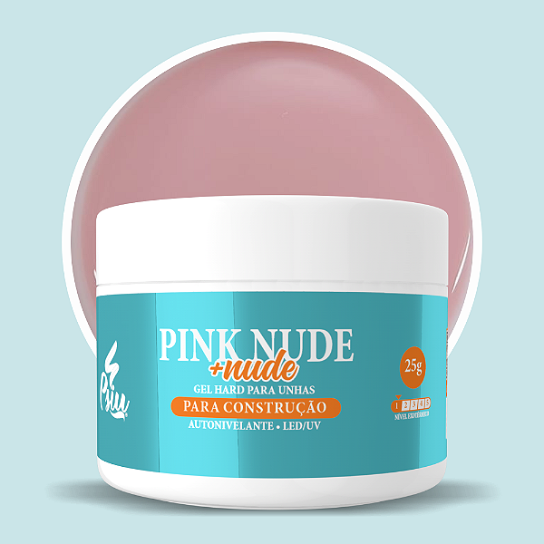 Psiu - Gel Hard Pink Nude + Nude 25g