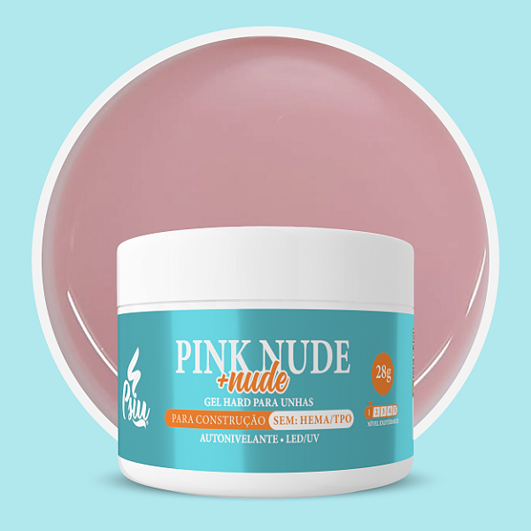 Psiu - Gel Hard Pink Nude + Nude 28g