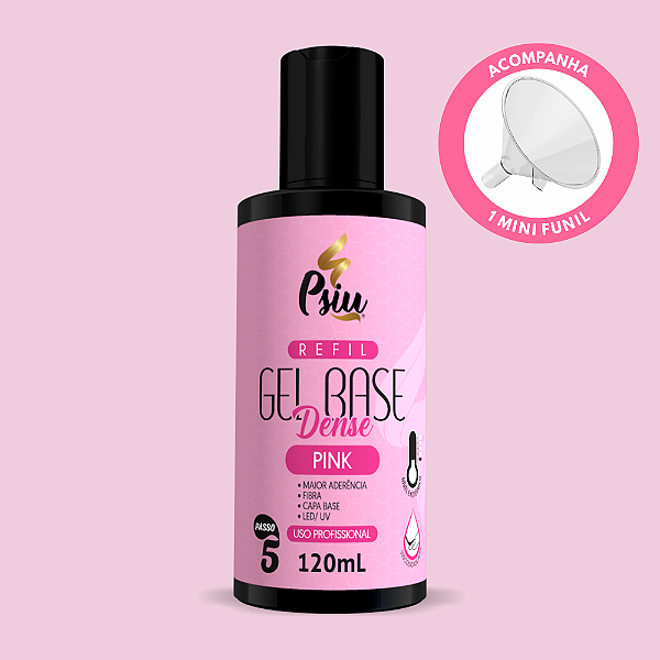 Psiu - Refil Gel Base Dense Pink 120ml