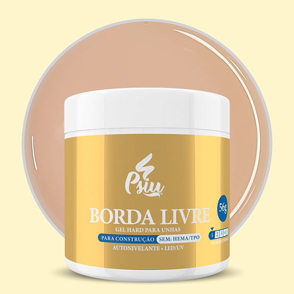 Psiu - Gel Hard Borda Livre 56g