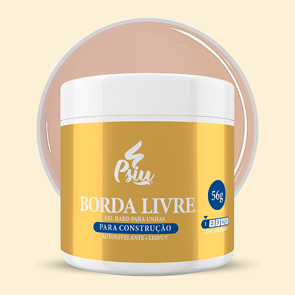 Psiu - Gel Hard Borda Livre 56g