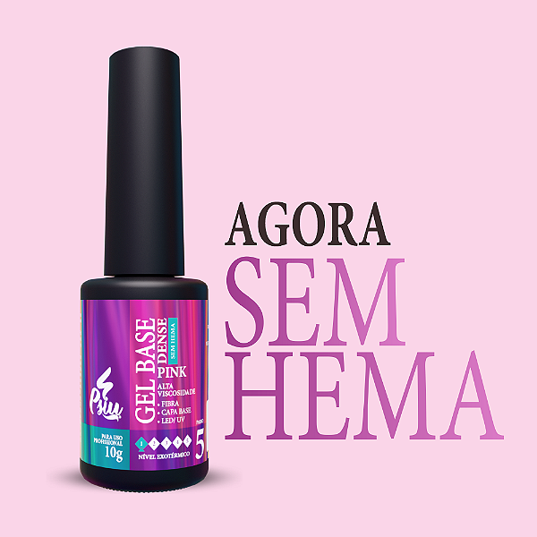 Psiu - Gel Base Dense Sem Hema Pink 10g