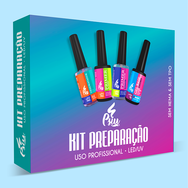 Psiu - Kit Preparação 4 Produtos 10ml