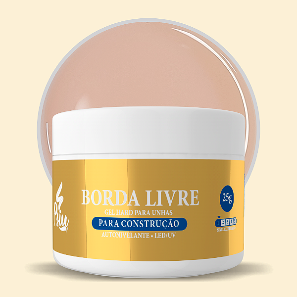 Psiu - Gel Hard Borda Livre 25g
