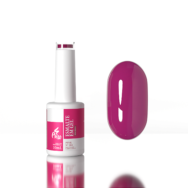 Psiu - Esmalte em Gel Led/UV N° 204 Pink 10ml