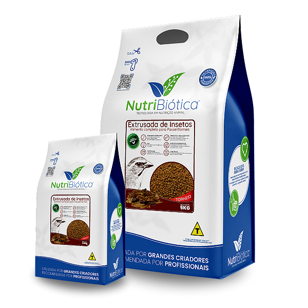 NUTRIBIÓTICA EXTRUSADA BUGS INSETOS TORNEIO