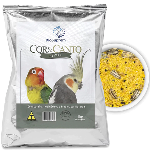 Farinhada Biosuprem Cor e Canto Psitas 1kg