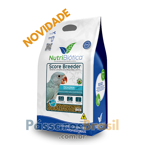 Ração Score Breeder Pequeno e Medio Porte NutriBiótica 5kg