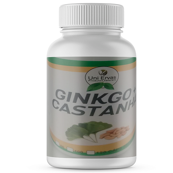GINGKO BILOBA COM CASTANHA DA INDIA 500mg 120 CAPS