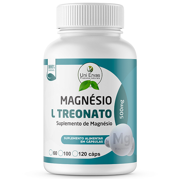 MAGNÉSIO TREONATO 500MG 120 CÁPSULAS