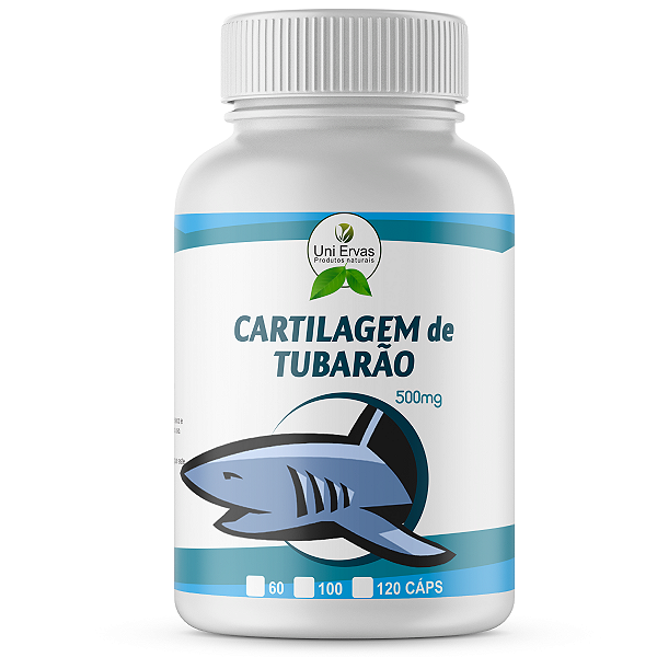 CARTILAGEM DE TUBARÃO 500mg 120 CÁPSULAS