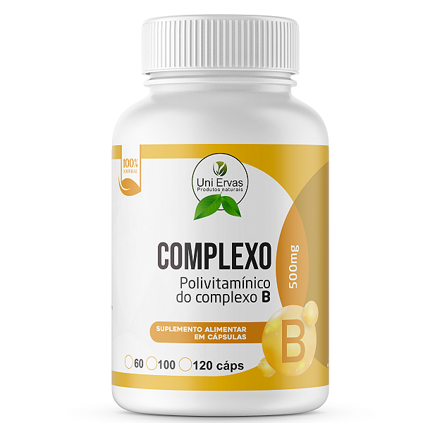 COMPLEXO B 500mg 120 CAPSULAS