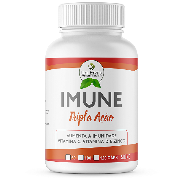 IMUNE TRIPLA AÇÃO 500MG 120 CÁPSULAS