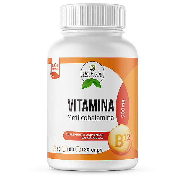 VITAMINA B12 500MG 100 CÁPSULAS