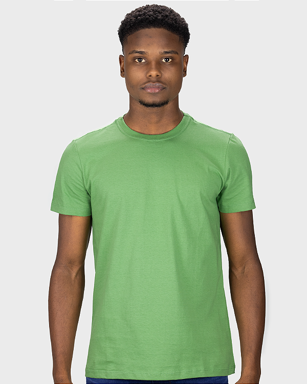 Camiseta Básica Meia Malha  Verde