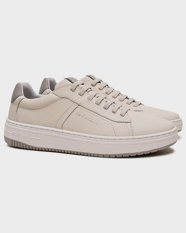 Tênis Casual Masculino Freeway EVO02 4077 Couro Branco