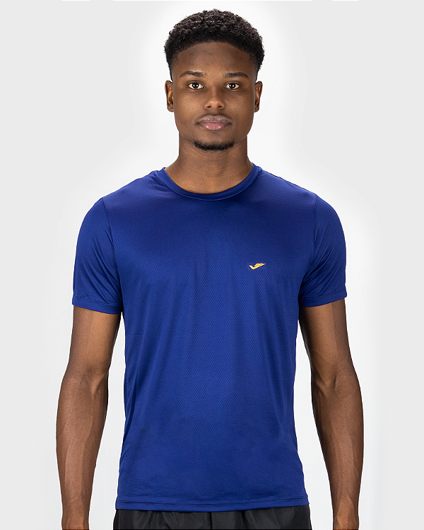 Camiseta Dry-Fit Masculina Esportiva Elite Azul