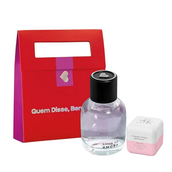 Kit Presente Amor na Amora + Hidratante Labial Vinho Cereja Livre (2 itens) Quem Disse Berenice