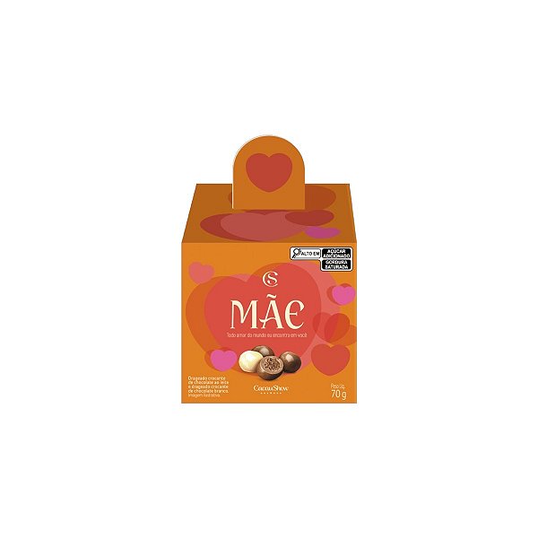 Mini Cubo com Drageados Mezzo 70g Cacau Show