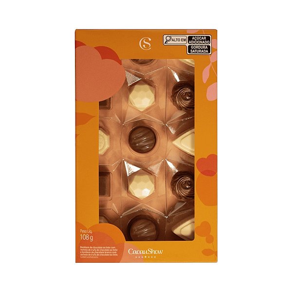 Caixa de Bombons Mini Show Sortido Amor 108g  Cacau Show