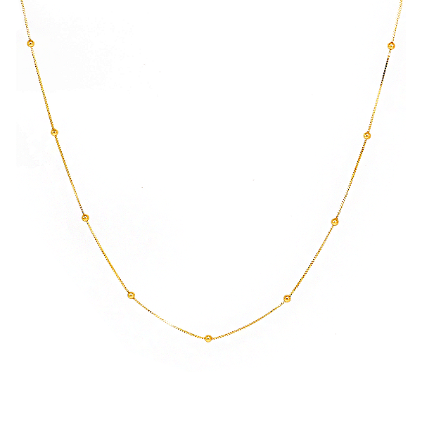 Colar Mini Esferas – Banhado a Ouro 18K