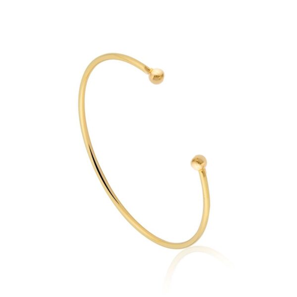 Bracelete Rígido Minimalista – Banhado a Ouro 18k