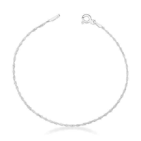 Pulseira Singapura - Prata 925