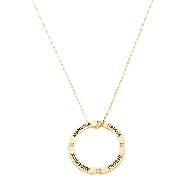 Colar Círculo de Afeto Personalizado