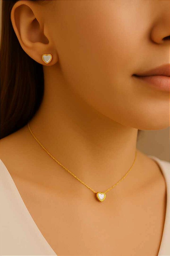 Conjunto Ponto de Luz Coração P