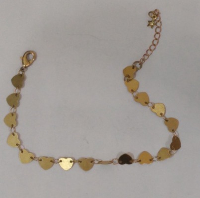 Pulseira Coração de Chapa Lisa