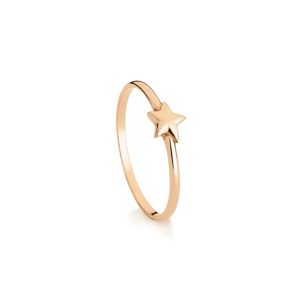 Anel Estrela - Banhado a Ouro 18K