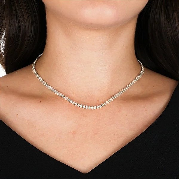 Gargantilha Cravejada de Rivieras