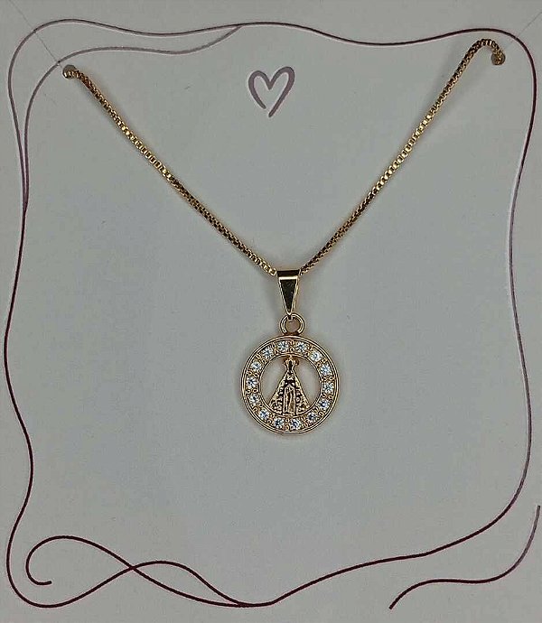 Colar com Pingente Nossa Senhora