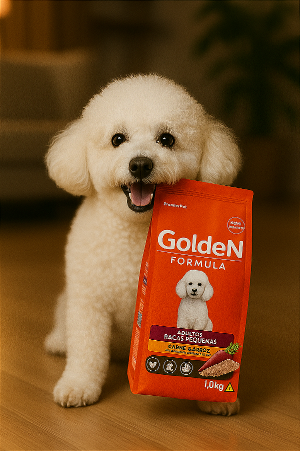 Ração Golden Fórmula Cães Mini Carne e Arroz 1kg