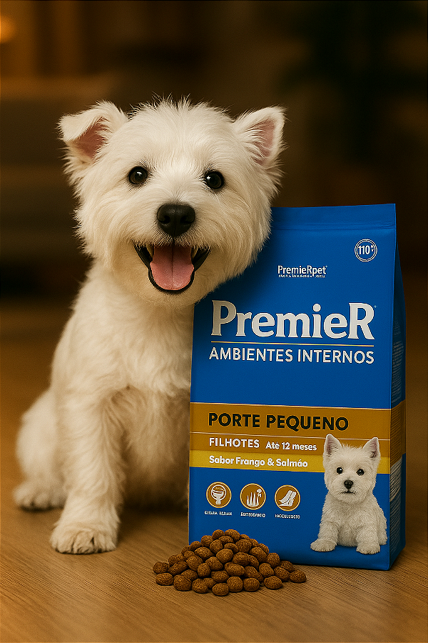 Ração Premier Filhotes Frango & Salmão - 1kg