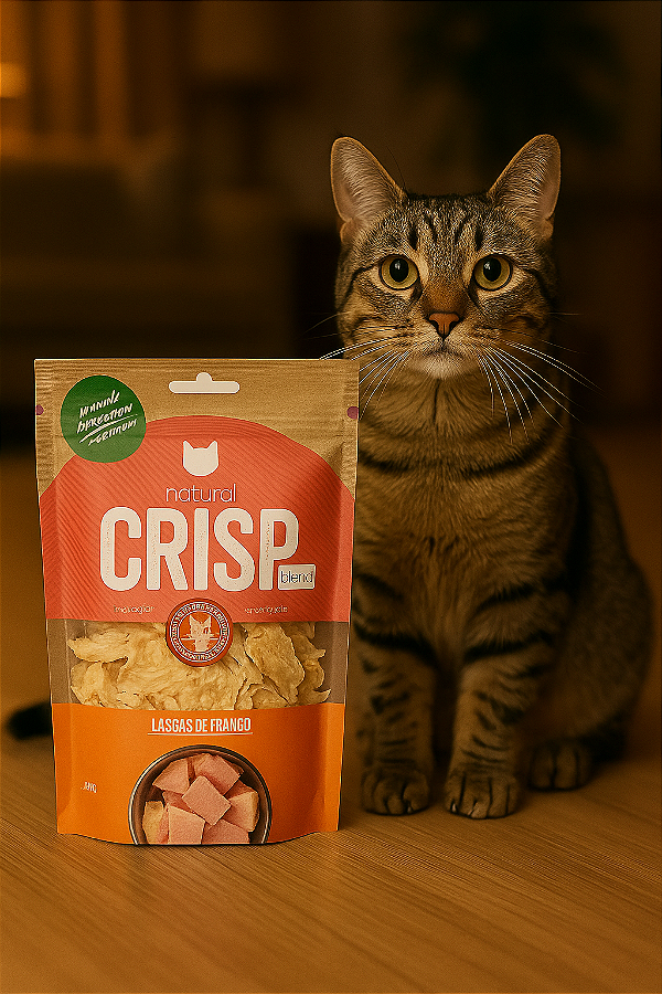 Natural Crisp Gato Iscas de Frango 20g