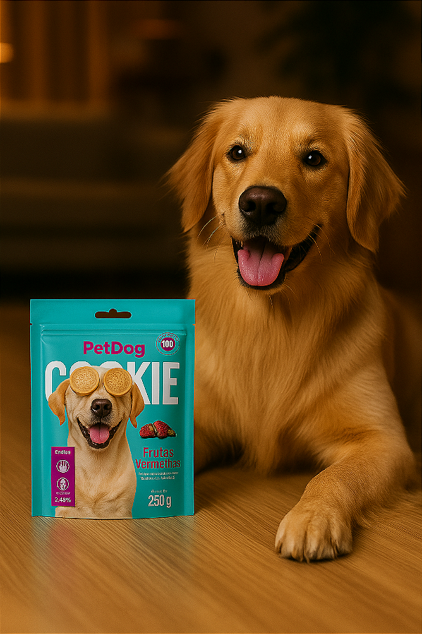 Pet Dog Cookie Frutas Vermelhas (Morango) 250g