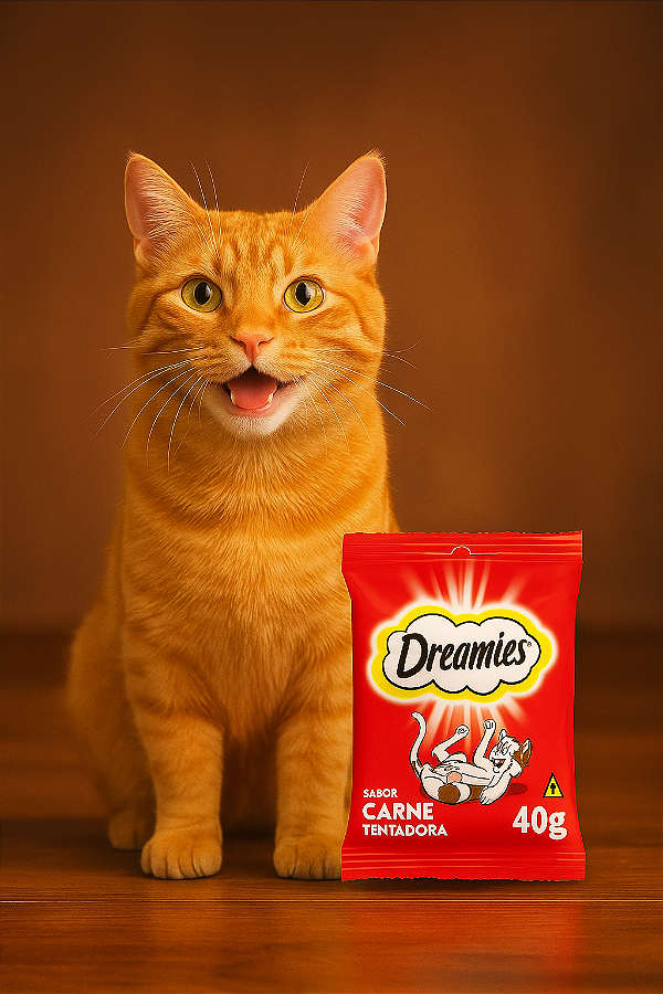 Petisco Dreamies Sabor Carne para Gatos 40g