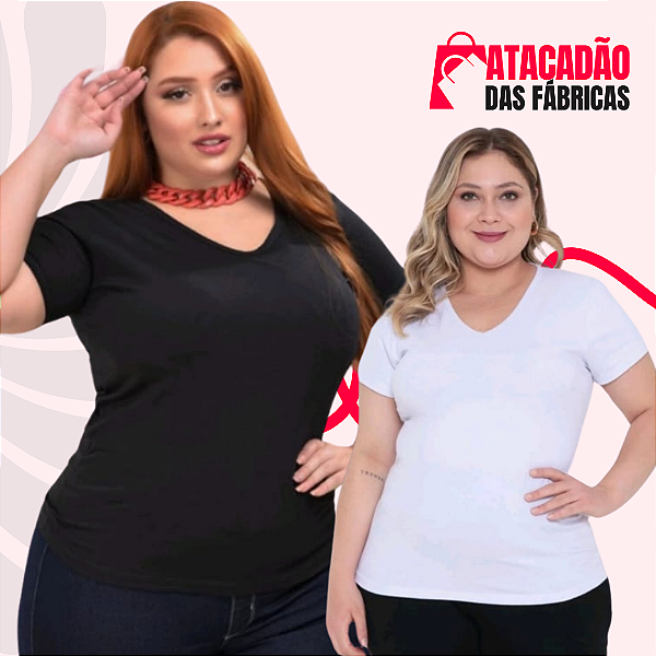 PLUS SIZE CAMISA LISA (10 UNIDADES)